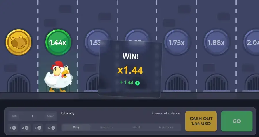 Chicken Road: passo riuscito e cash out