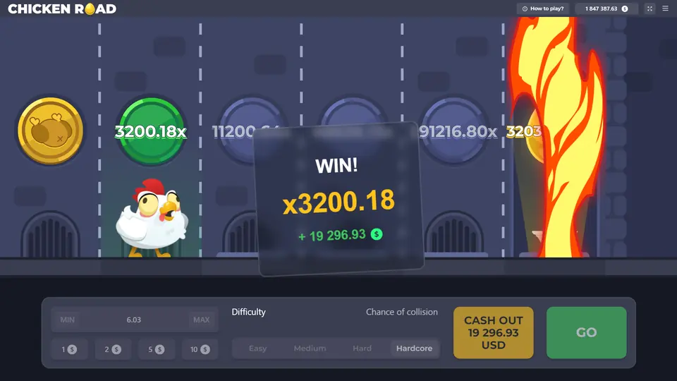 Chicken Road: vincita sulle corsie del castello